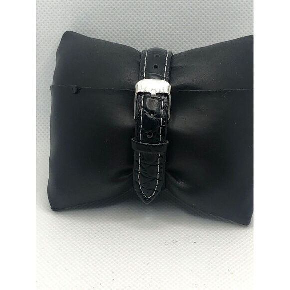 Fossil Q FTW5023 Womens Black Leather Analog Silver Dial Hybrid Smartwatch HK219 - Picture 4 of 9